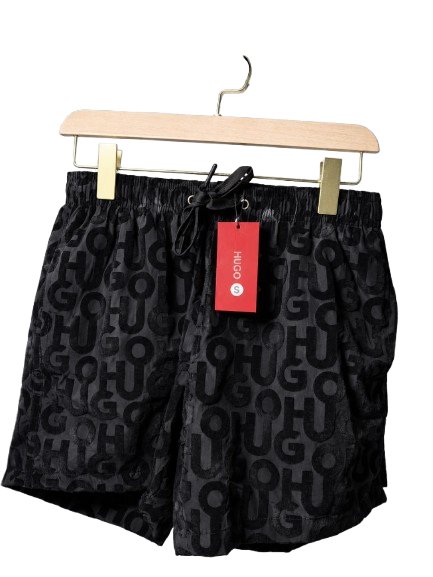 Premium Letter Print Swim Shorts