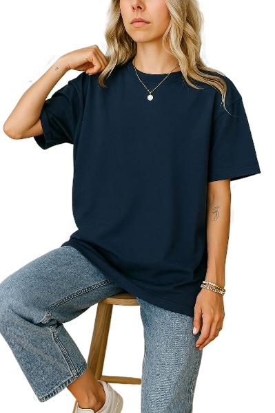 Premium Blank T-Shirt — 100% Cotton | Women